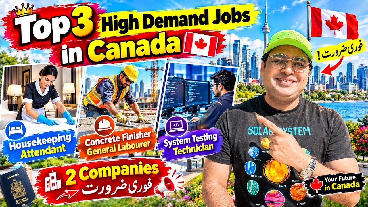 Top 3 Jobs Canada Is Hiring Right Now In 2026 Urgently | This Can Be Your Chance To Come To Canada