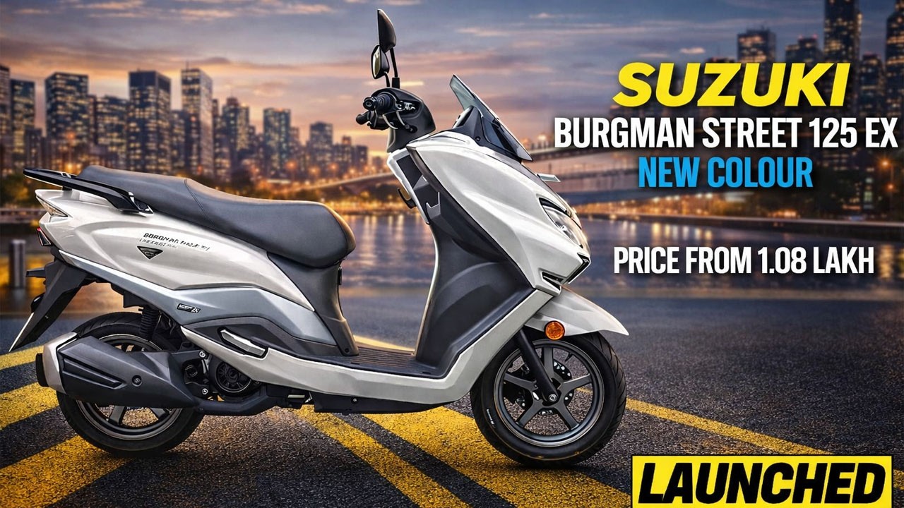 Suzuki Burgman Street 125 EX New Pearl Grace White Colour Launched - Explained All Spec, Features