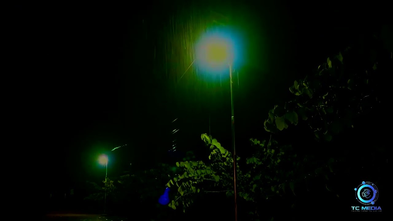 GIGANTIC Rain Storm with Strong Thunder on Biking Trail-Use this Sound for Sleep and Meditation