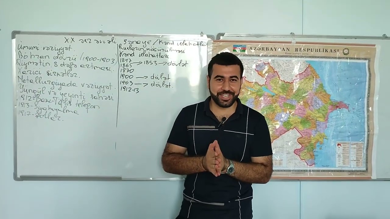 TARİX DƏRSLƏRİ - Sənayenin vəziyyəti. Aqrar qanunlar
