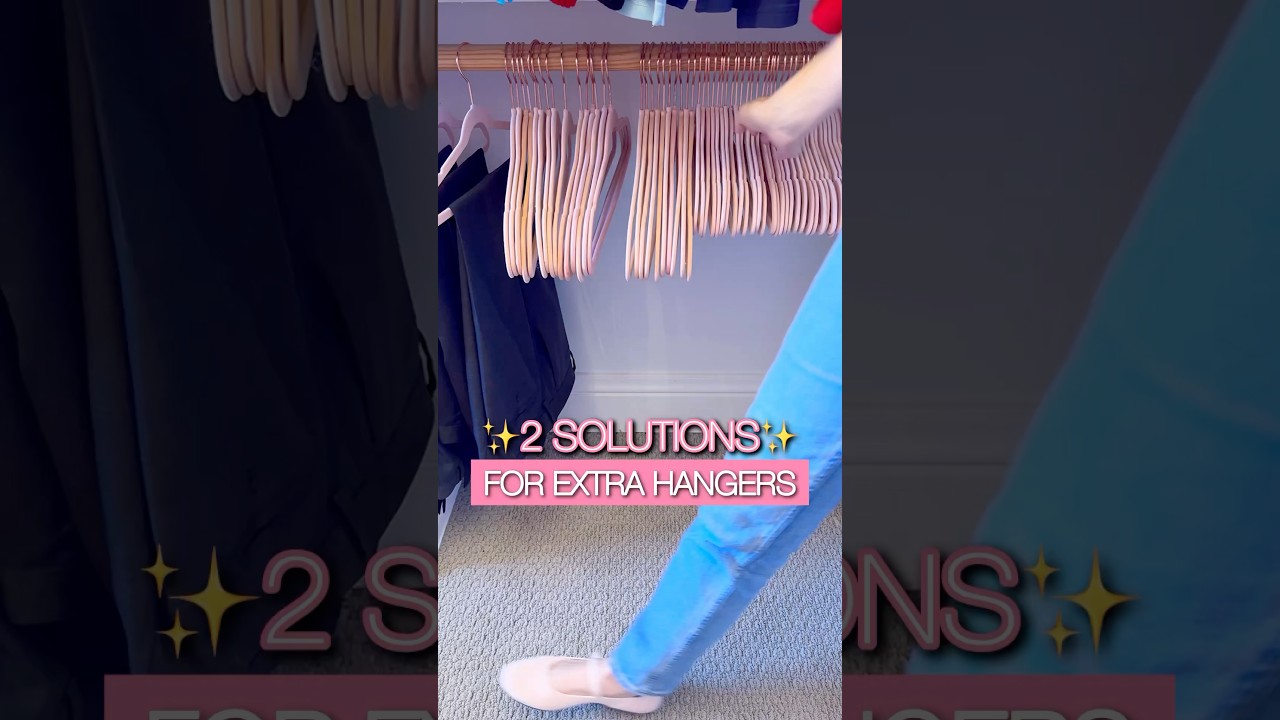 Transform Your Closet: 2 Fun Ways to Organize Extra Hangers!