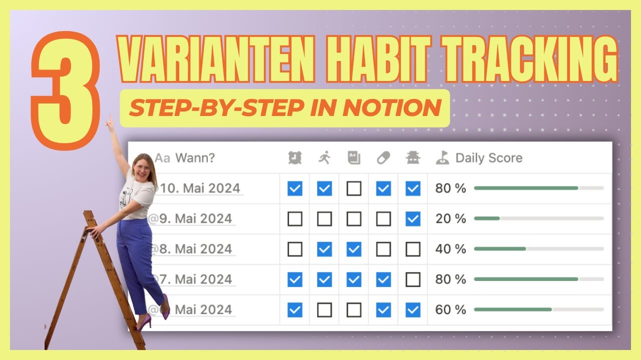 So erstellst du einen Habit Tracker in Notion ✅ - mit Gewohnheiten zum Erfolg! [Tutorial deutsch]