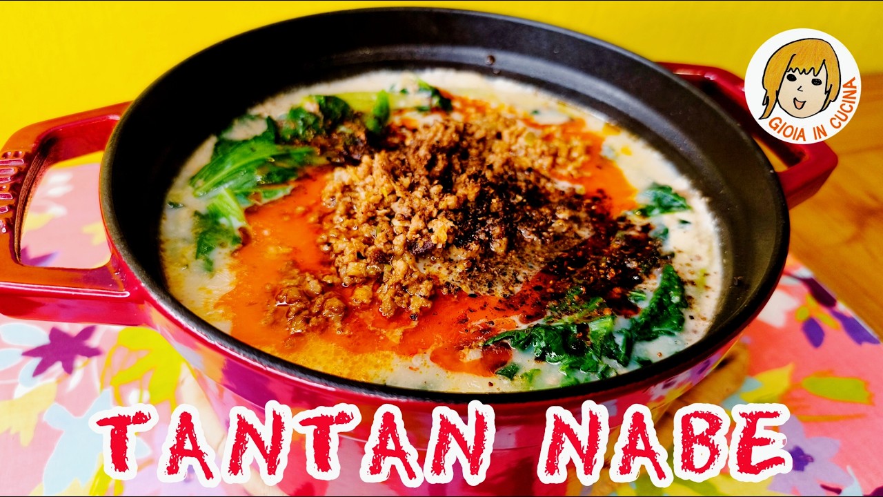 TANTAN NABE | Zuppa Gustosa con Latte di Soia | Soy Milk Hot Pot