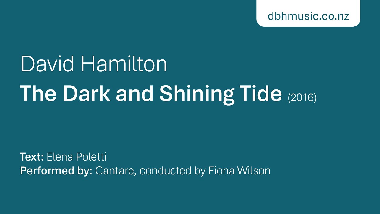 The Dark and Shining Tide – SSAA, flute and piano (or with string quartet or string orchestra)