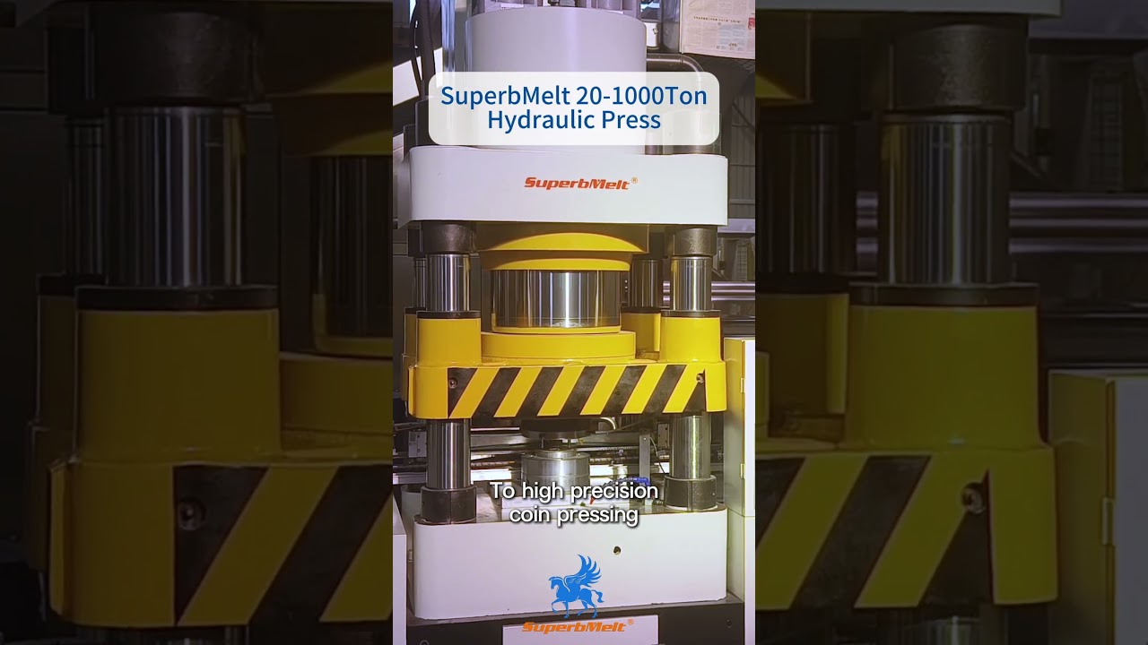 Professional hydraulic press for coins, badges, and medals