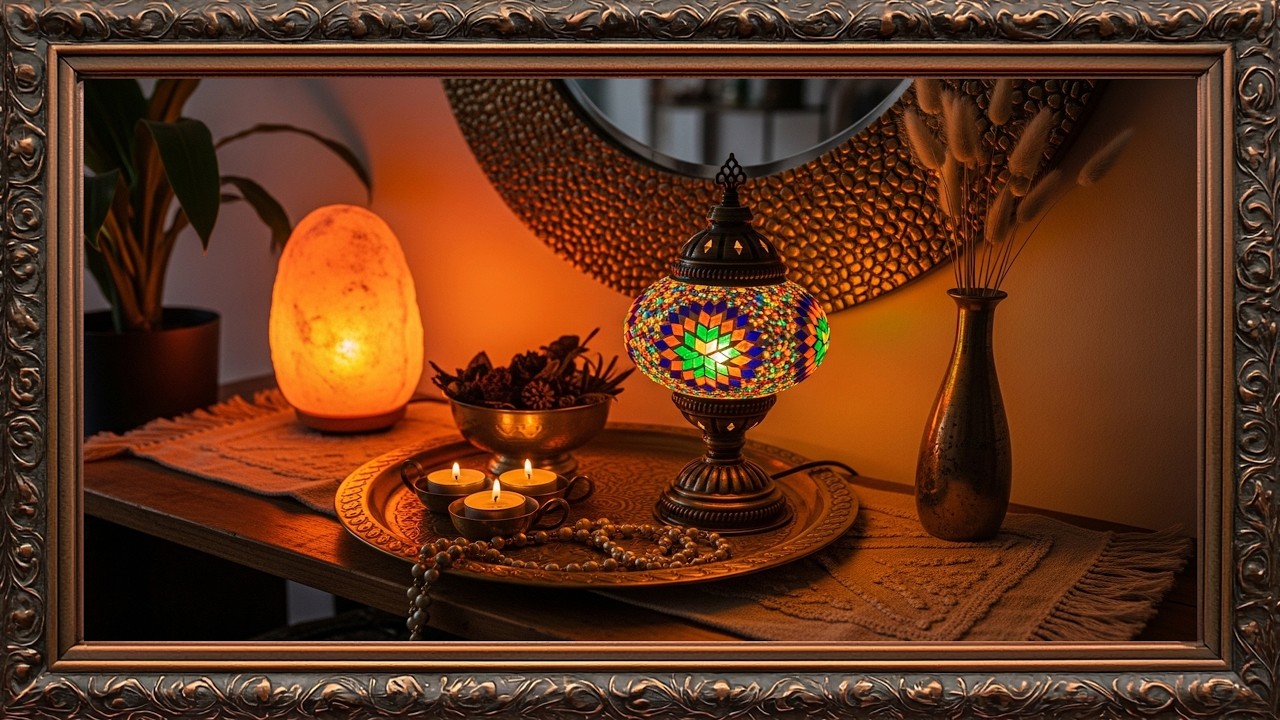 Ramadan Mubarak Vintage Frame 4K ✨ Islamic Decor Ambience for Prayer, Reflection & Eid Celebration