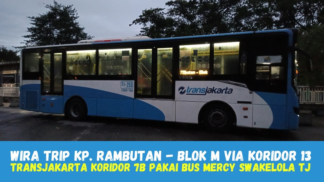 TRIP Naik TransJakarta Koridor 7B Kampung Rambutan - Blok M Menggunakan Bus Swakelola TJ Mercy