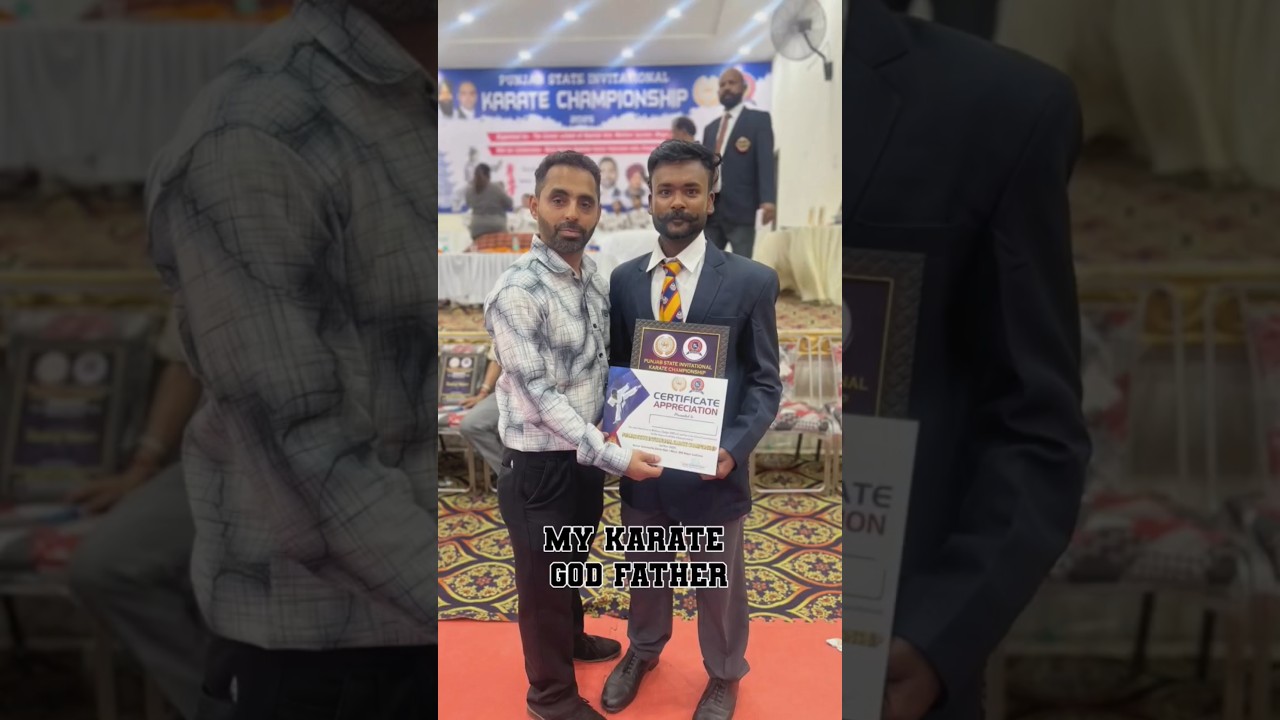 My Karate God Father Honour me For Official Duty