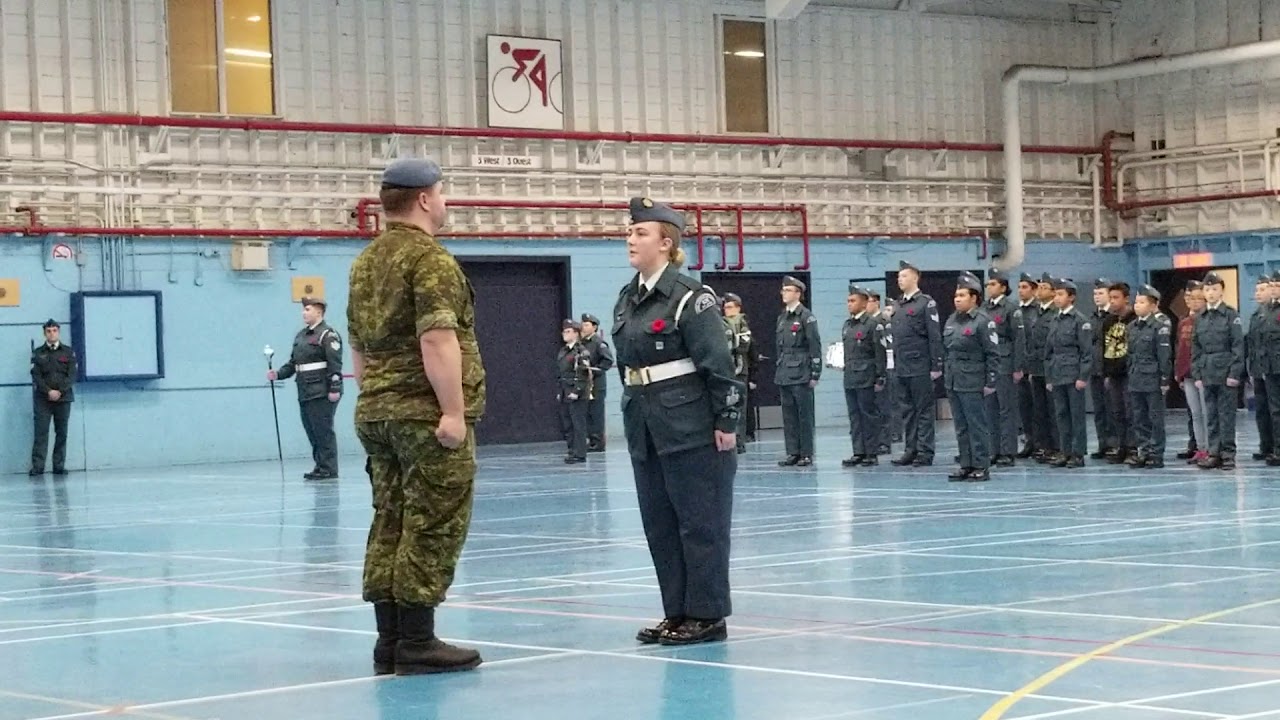 Hannah's last parade at 170 Air cadet squadron