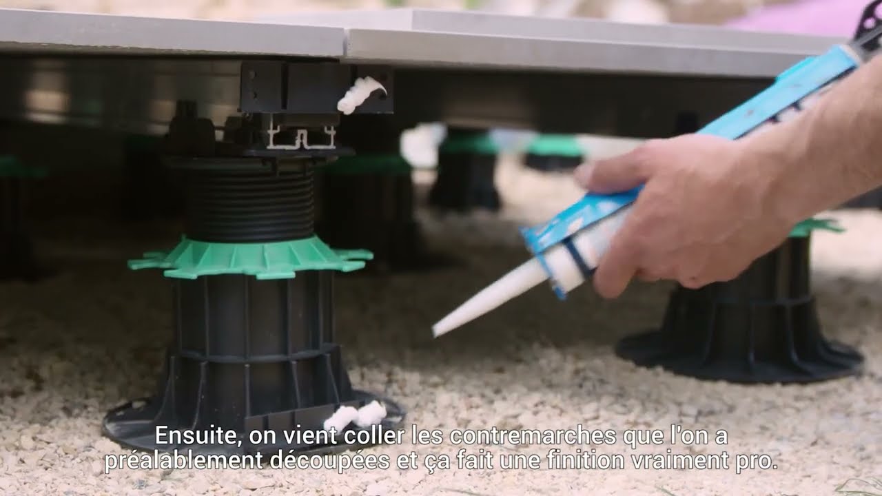 Réalisation d'une terrasse avec la structure Profildeck® de Jouplast®