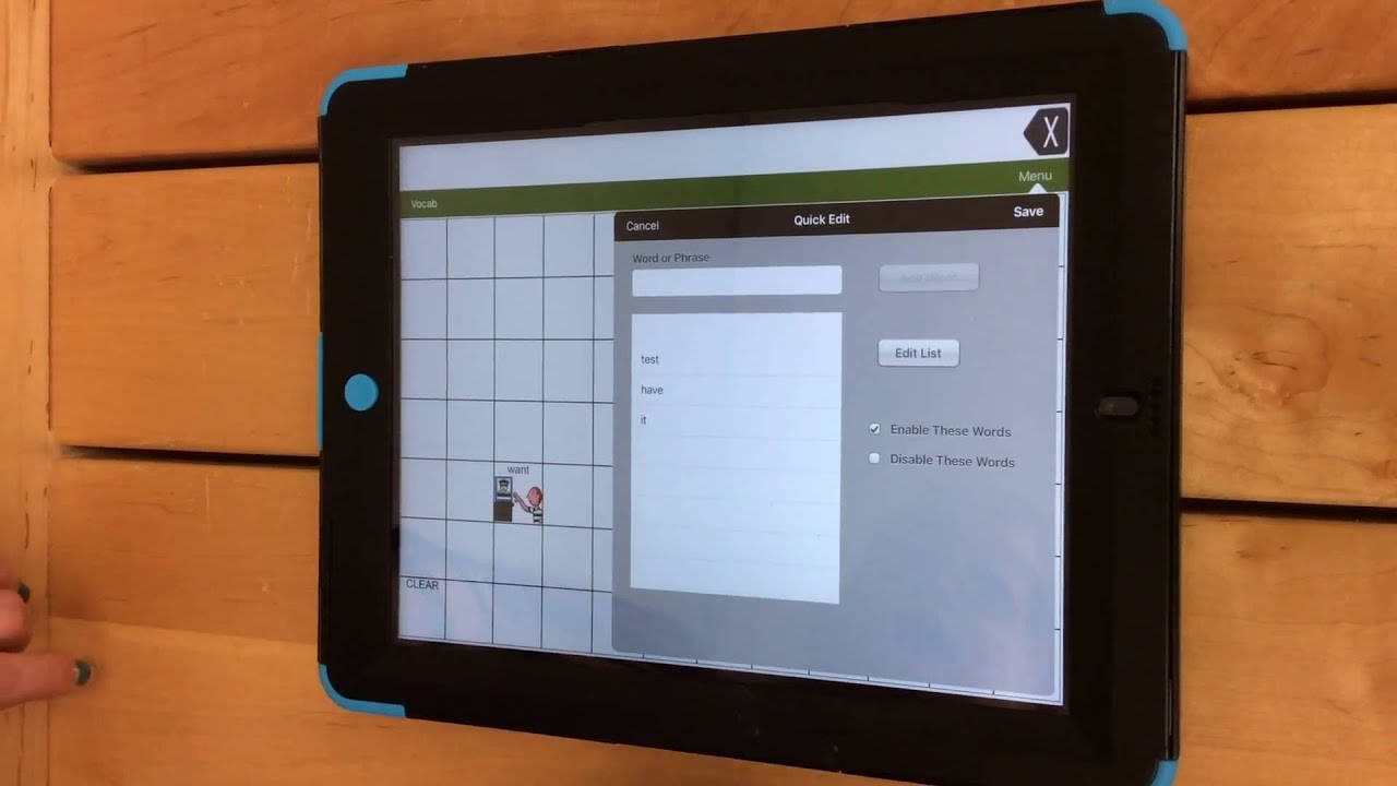 Modifying Word Lists in Vocabulary Builder in LAMP:Words for Life App
