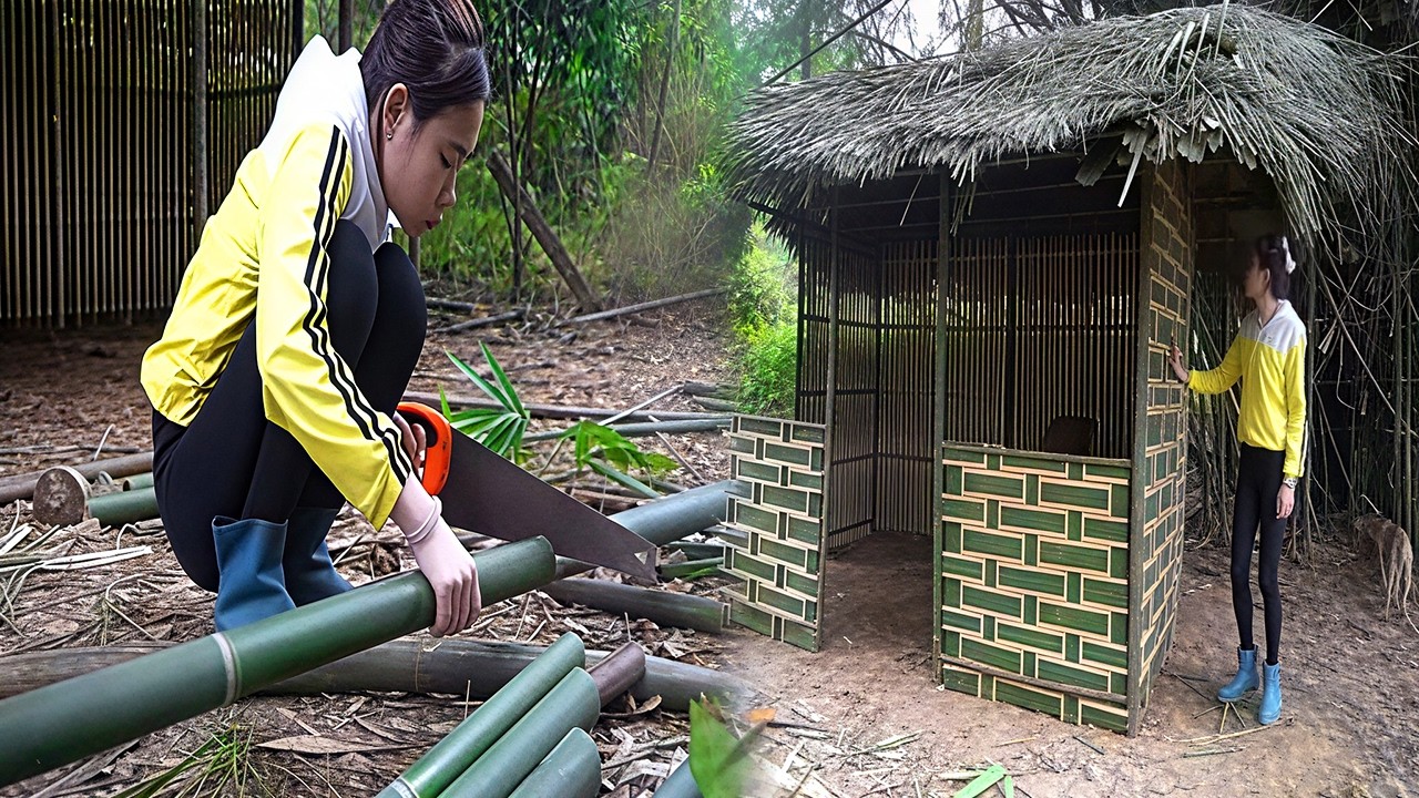 17-Year-Old Solo Mom's Dream: Designing and Building a Bamboo House by Hand