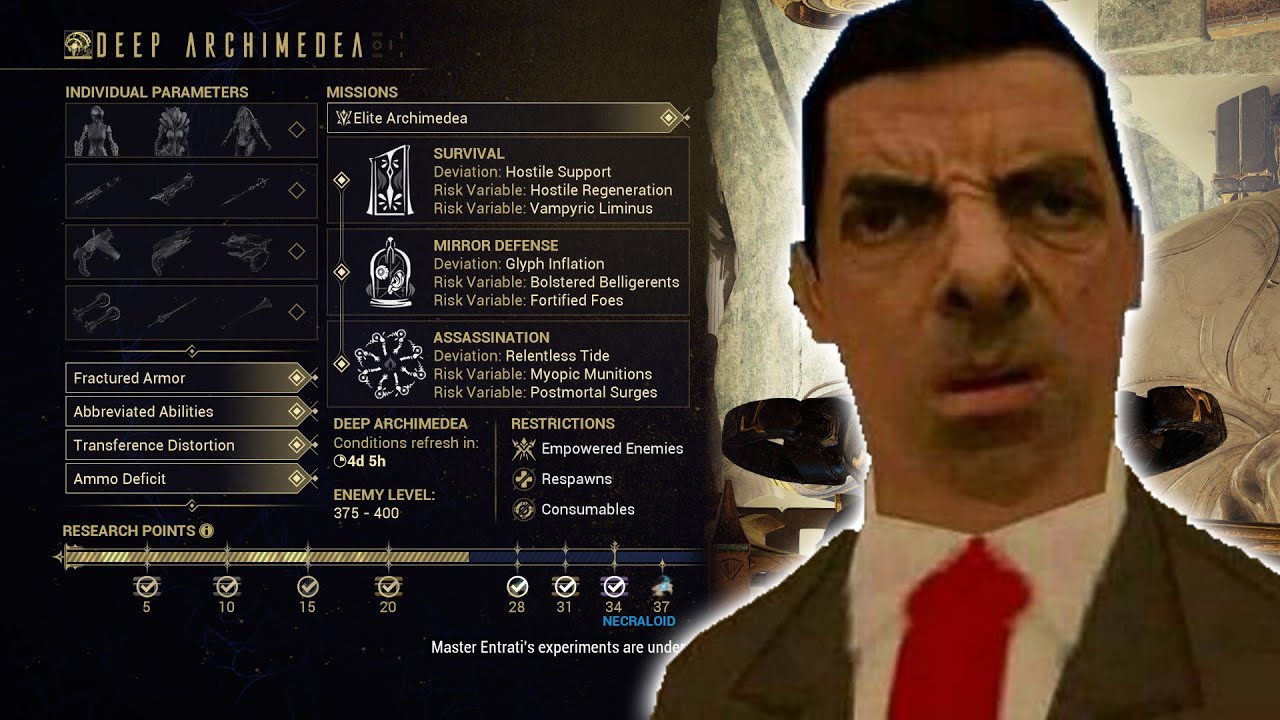 My current issue with Deep Archimedea | Warframe