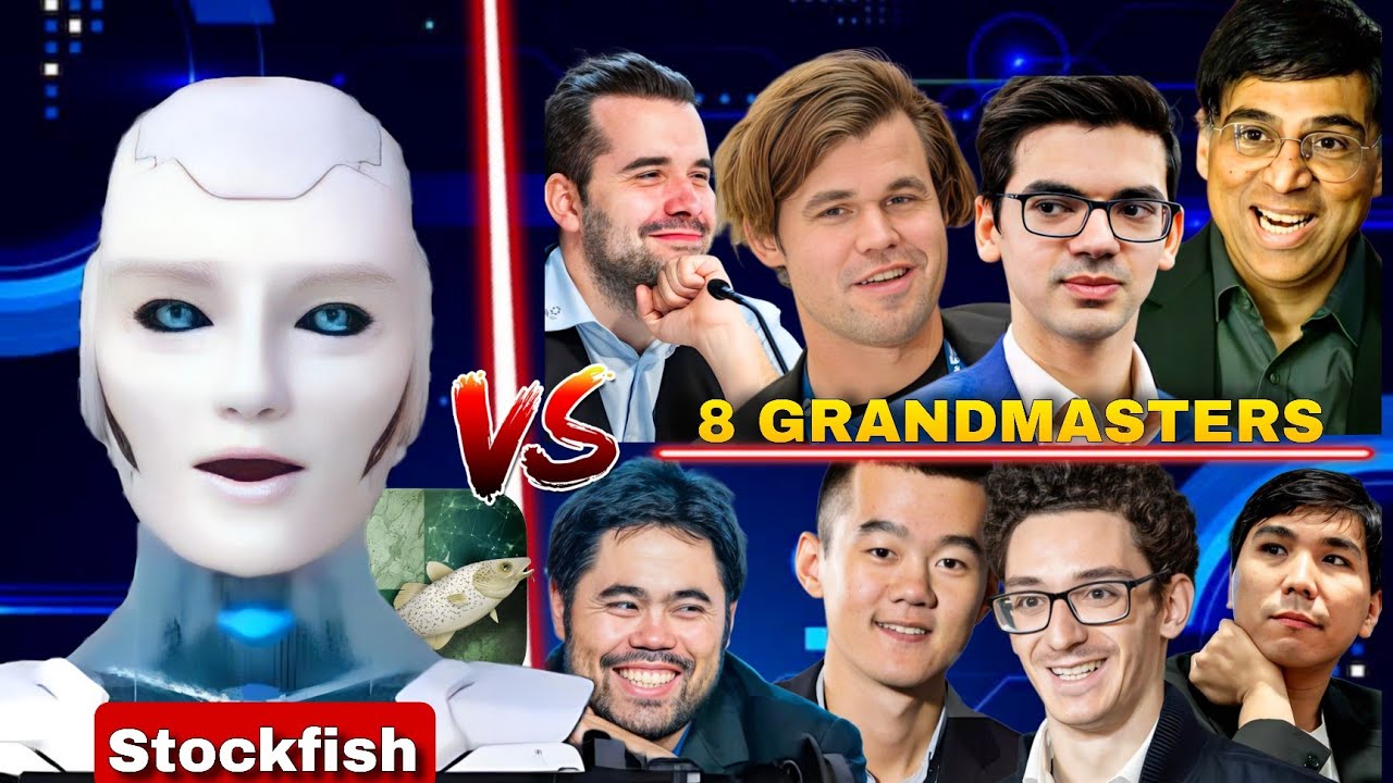Can 8 GRANDMASTERS Together (22,400 Elo) Defeat Stockfish 16.1 IN CHESS | Stockfish Vs Grandmasters