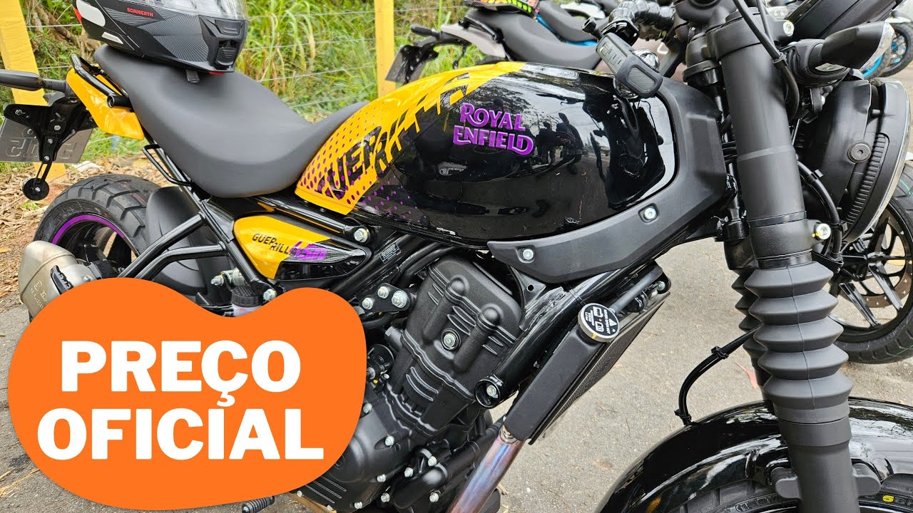 Saiu o PRE&Ccedil;O oficial Guerrilla 450 da Royal Enfield no Brasil, breve v&iacute;deo completo.
