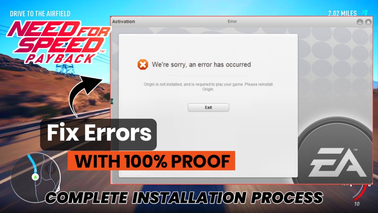 🔴Fixed - Need For Speed Payback Game Installation Error In PC | NFS Payback not opening solved!
