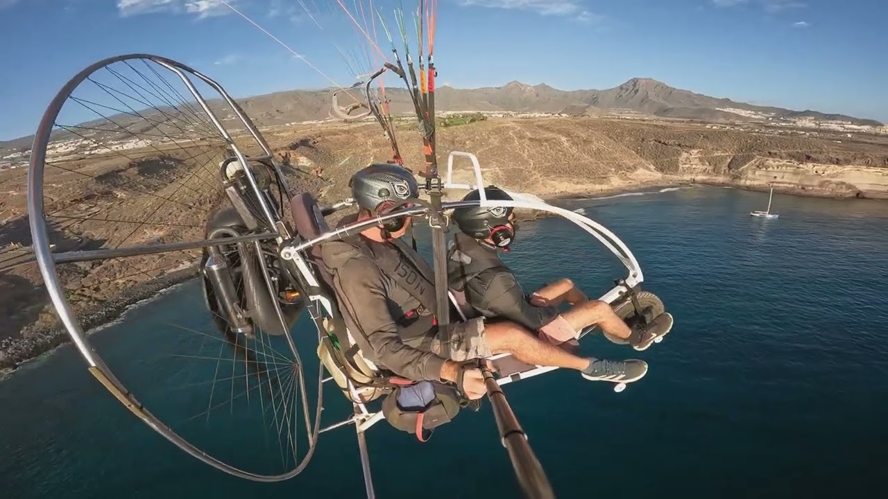 Paratrike Adventure Over Costa Adeje, Tenerife! 🏝️🌅