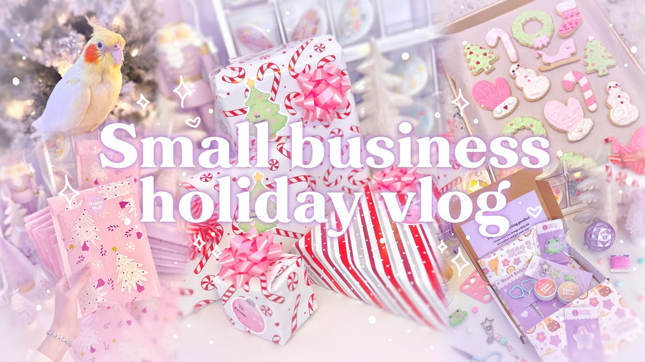 Packing orders & holiday activities! ₊⋆❆˚ Ending the busiest year my business has ever had.