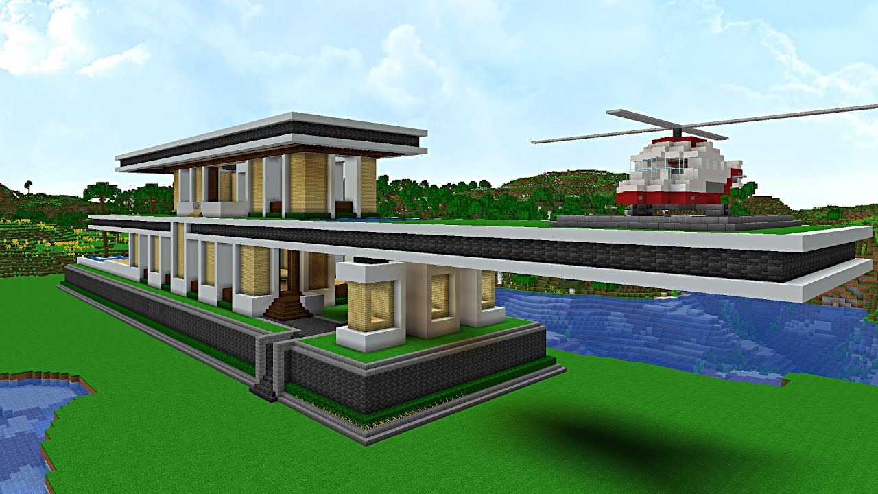 Minecraft | Modern House Tutorial | Mansion 1.19 Survival Base