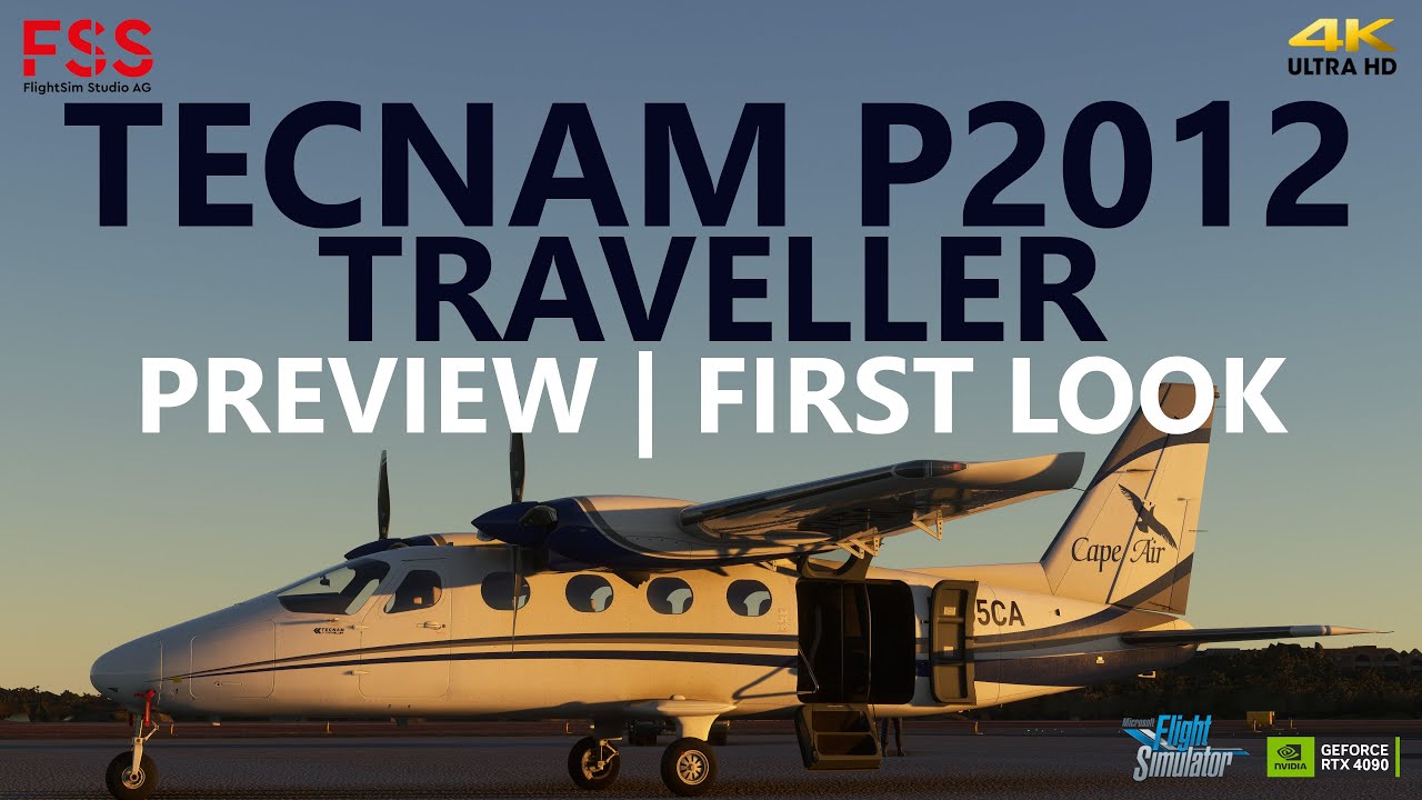 MSFS | New FSS Tecnam P2012 Traveller Aircraft - Preview [4K]