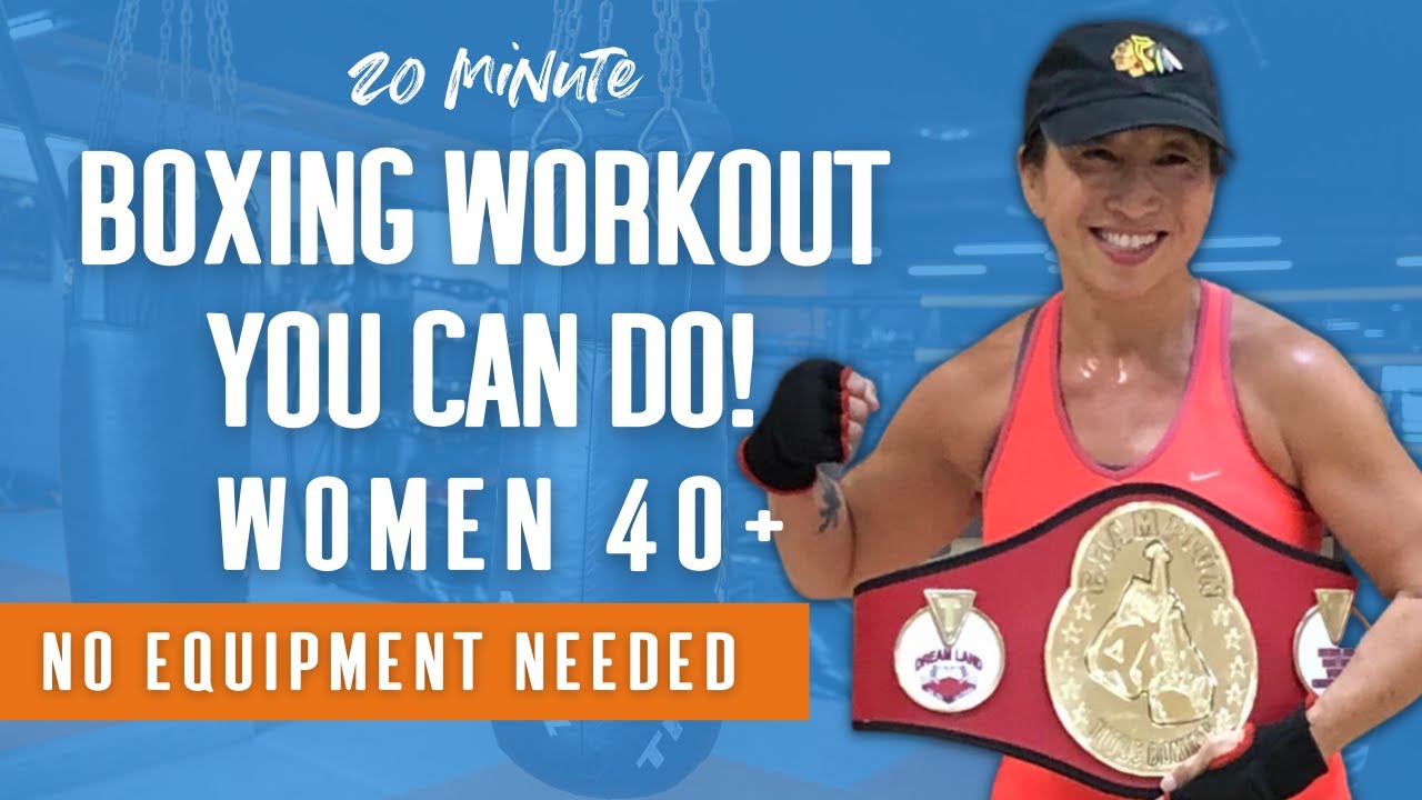 20 Minute Beginner Boxing Workout for Women Over 40: Combos, Cardio, and Toning