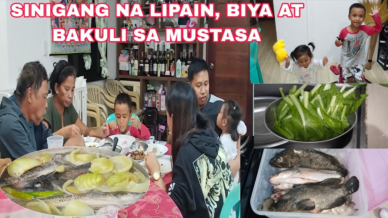 SINIGANG NA LIPAIN, BIYA AT BAKULI WITH MUSTASA