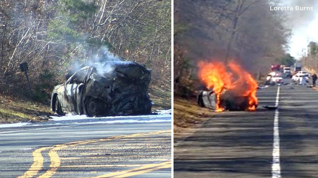 5 dead in fiery crash involving oil truck, stolen car on Long Island