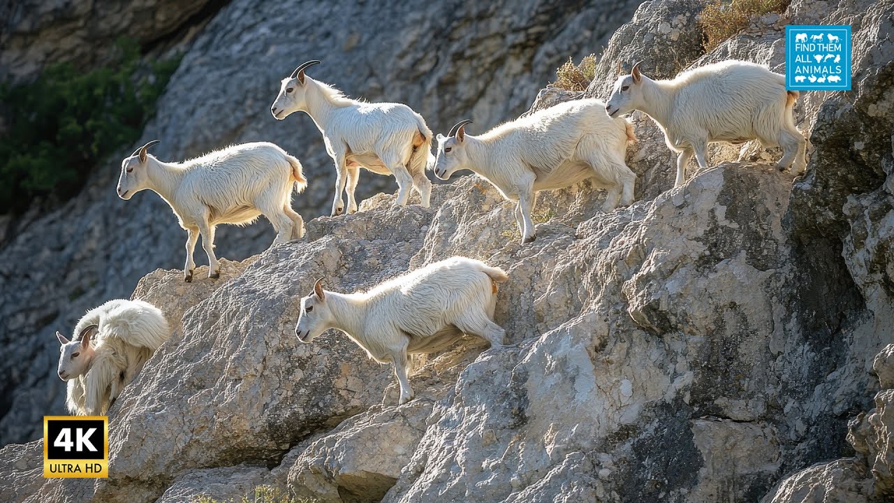 Experience the THRILL of Mountain Goats and Ibex in 4K Nature