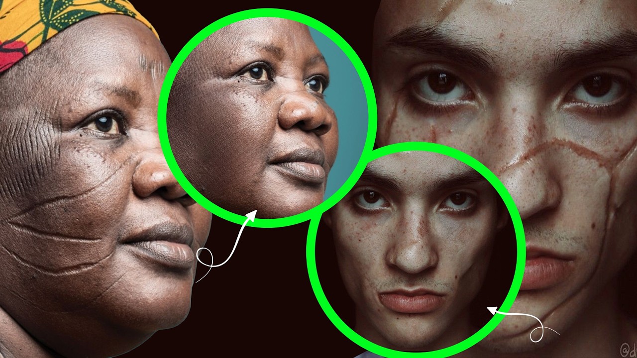 How to remove scars and tribe marks in photoshop | Remove tool