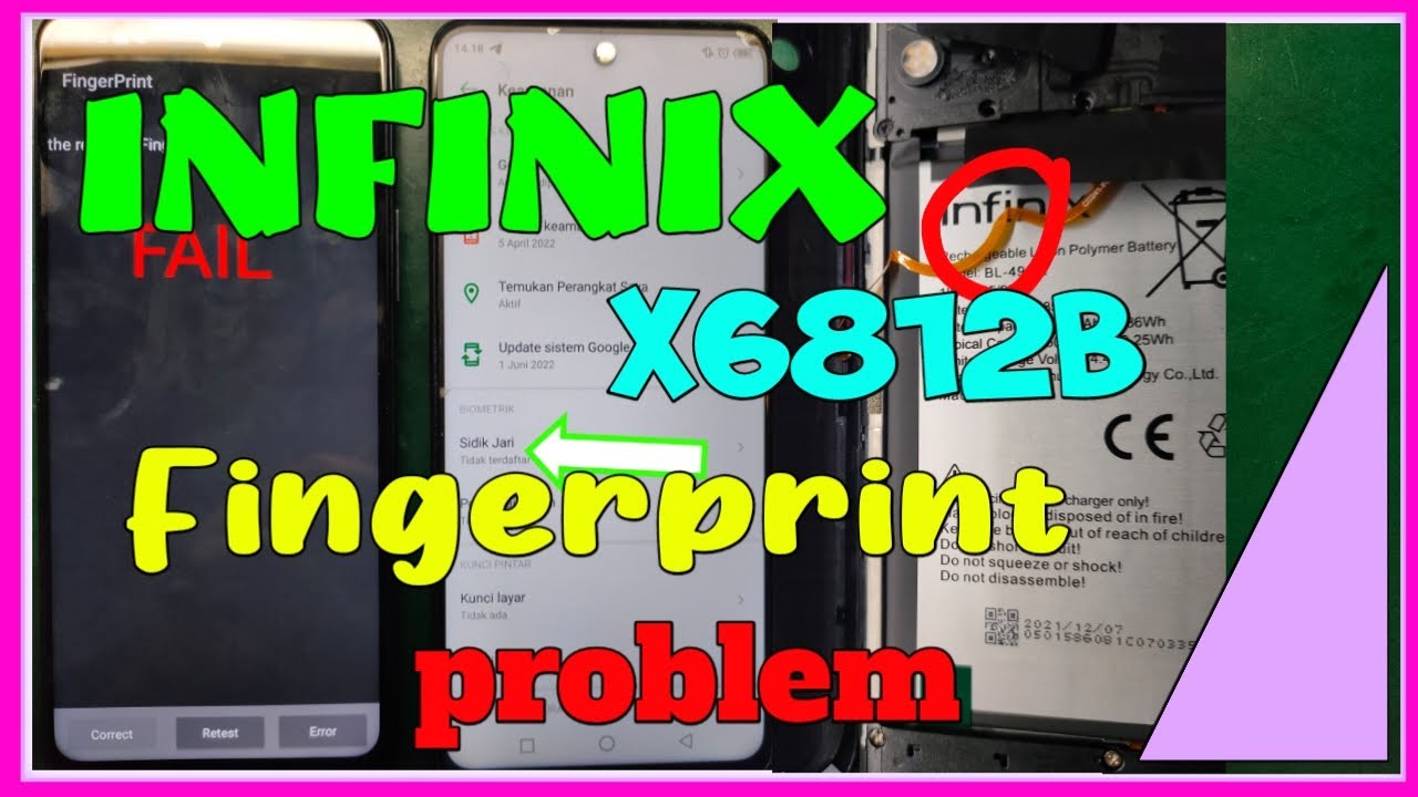 INFINIX X6812B FINGER PRINT PROBLEM