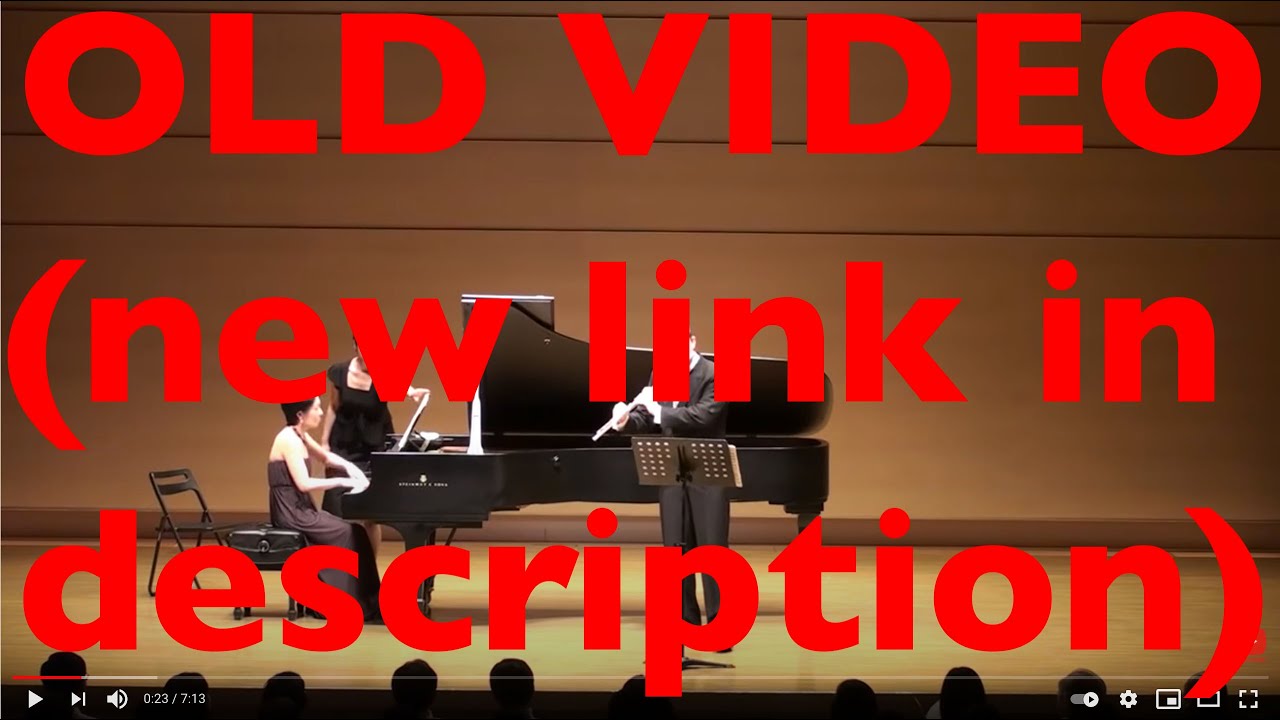 S. Prokofiev: Flute Sonata, op. 94. IV. Allegro con brio (OLD VIDEO)