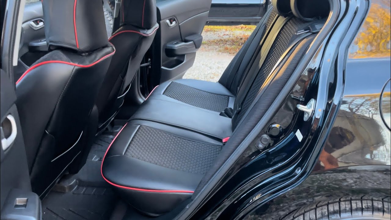 Installing Coverado seat covers on my 2013 Honda Civic!