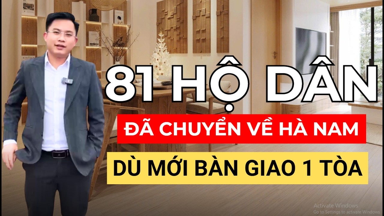 Chung cư Sun Urban City mới bàn giao 1 tòa A1 mà đã có 80 hộ dân về sinh sống