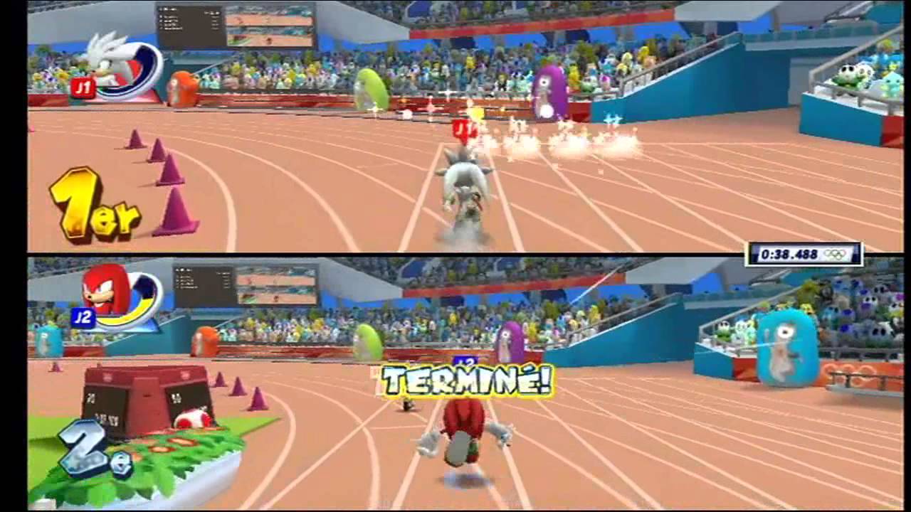 Mario et Sonic aux Jeux Olympiques de Londres 2012 - 4x100m Relais (VS)