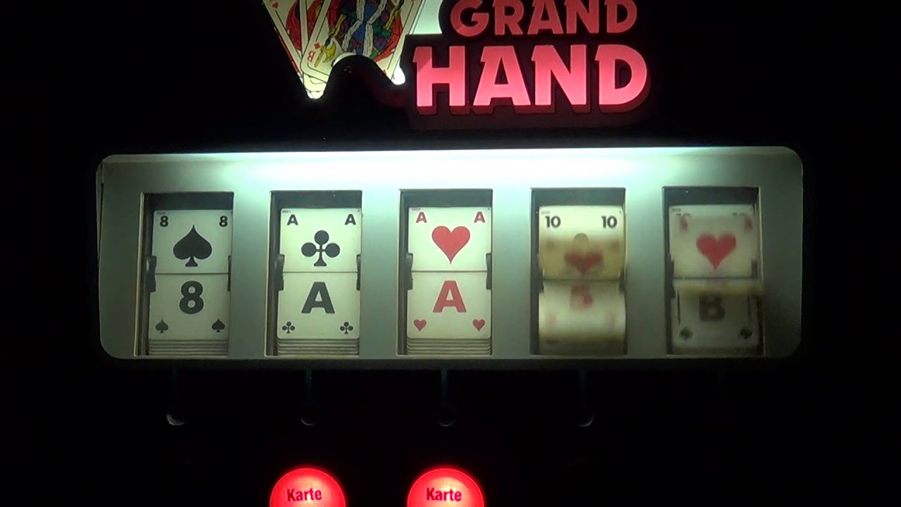 Grand Hand Poker Geldspielger&auml;t, Kartenwender von ADP Gauselmann aus dem Jahr 1987