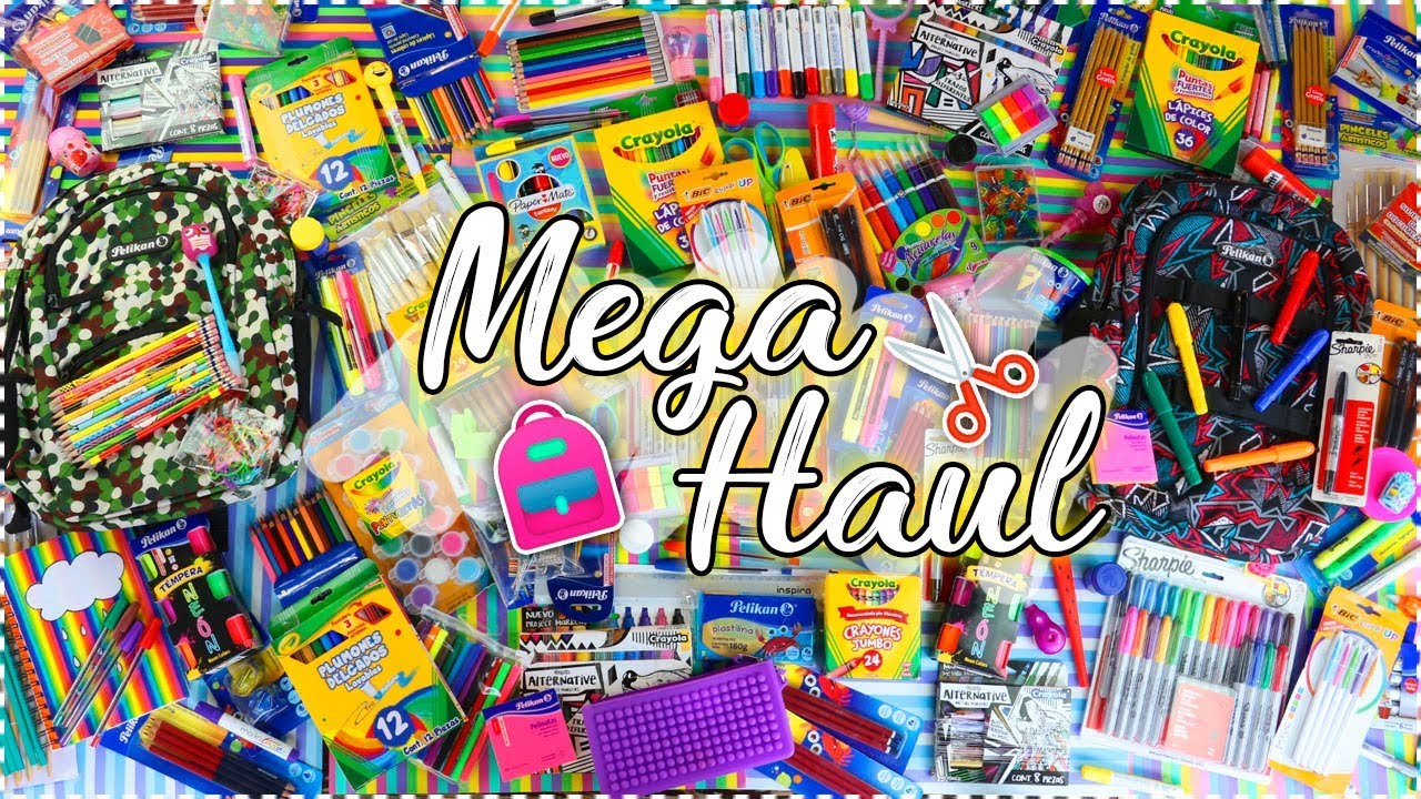 MEGA HAUL ÚTILES ESCOLARES  / COMPRAS DE REGRESO A CLASES - Ingenio KD