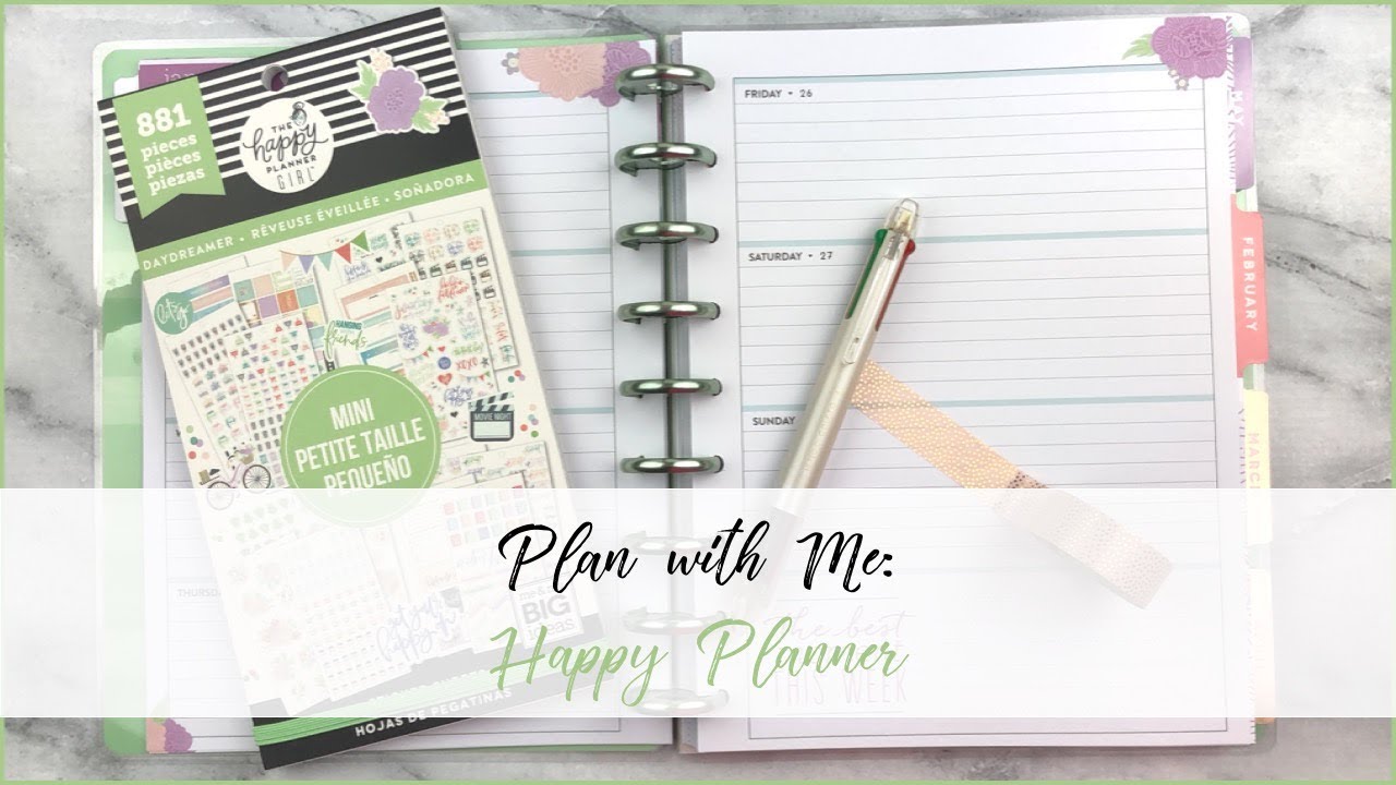 Plan with Me | Daydreamer Happy Planner | Organized with Olivia
