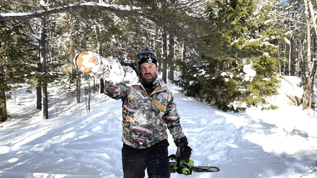 Surviving −33°C Winter Camping in Muskoka | Extreme Cold in Ontario | Poker Lakes