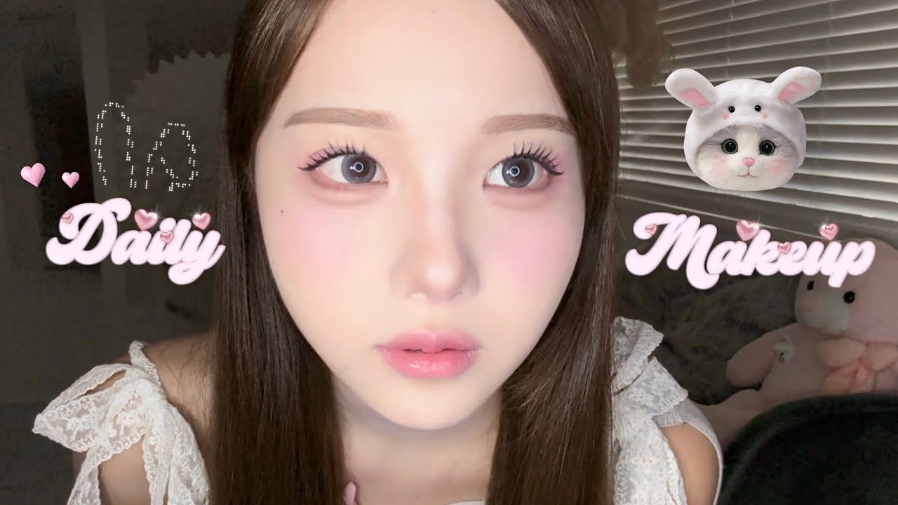 うさぎみたいなピンク🐰ྀིの最新毎日メイク🥛🎀‎‎.⋆