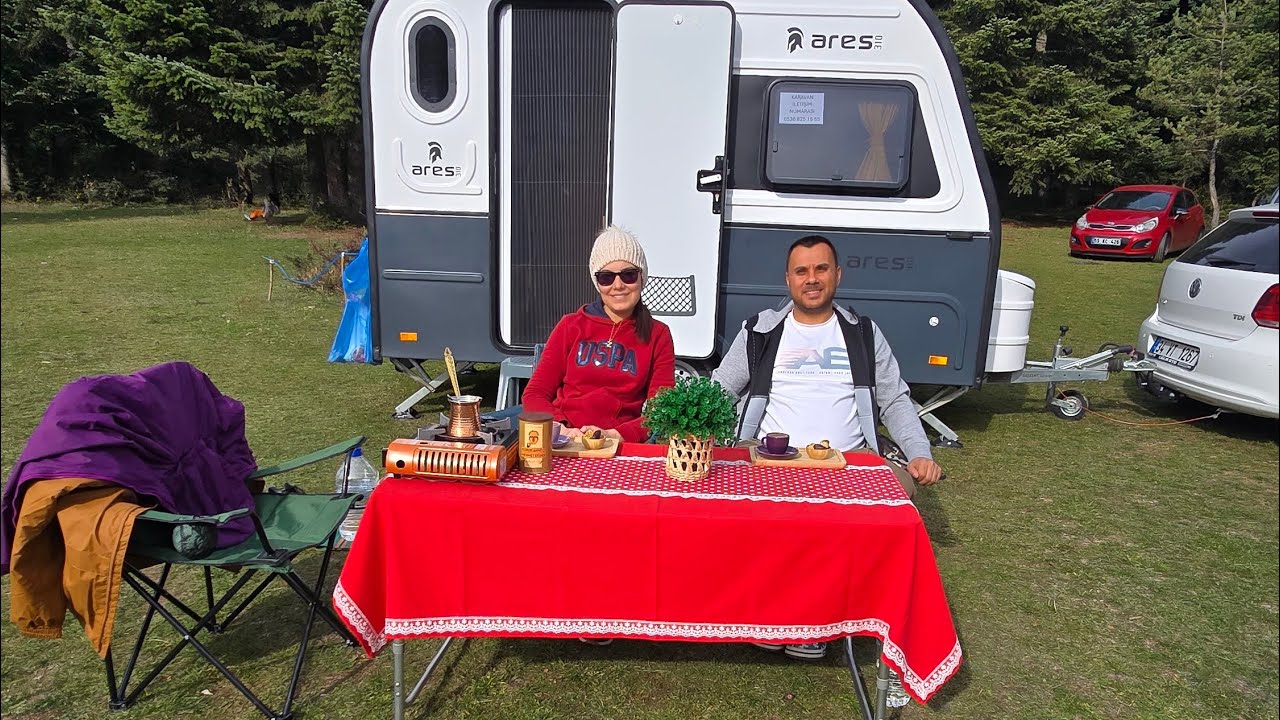 2.Karavan kamp videomuz Bolu At Yaylasından/Our 2nd caravan camping video is Bolu Horse Plateau