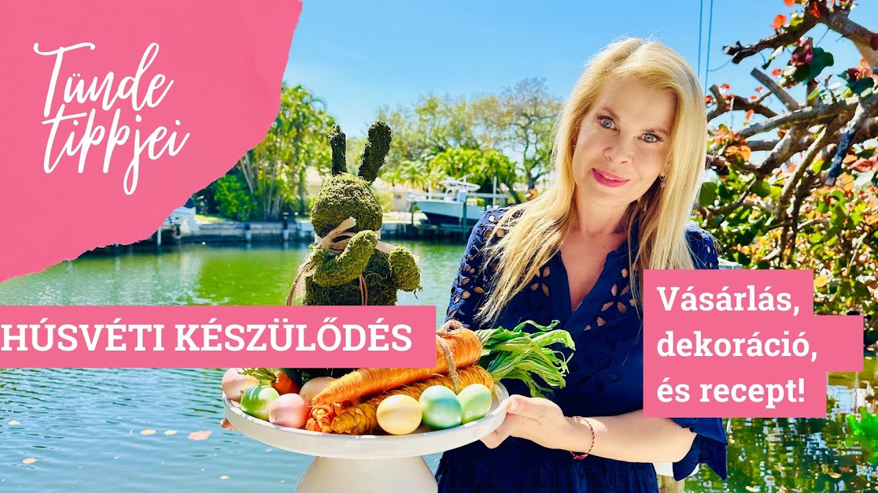 HÚSVÉTI KÉSZÜLŐDÉS - Bevásárlás, dekorálás, és húsvéti recept (EPRES-REBARBARÁS SÜTI) | Polgár Tünde
