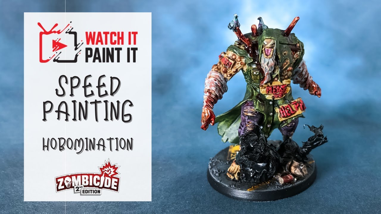 SPEED PAINTING Zombicide Second Edition - Hobomination with Contrast Paints