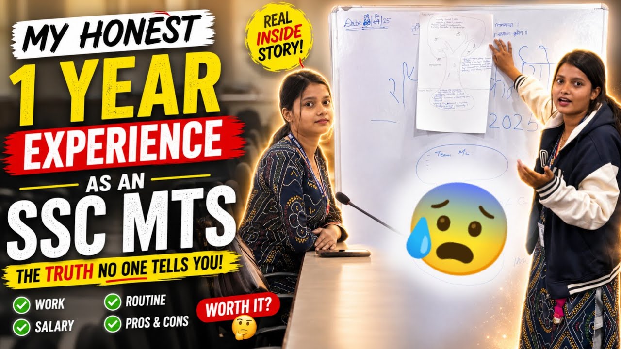 SSC MTS Job😰 Reality After 1 Year | Honest❤️😊 Experience 🤔& Review : The Truth No One Tells You 😮