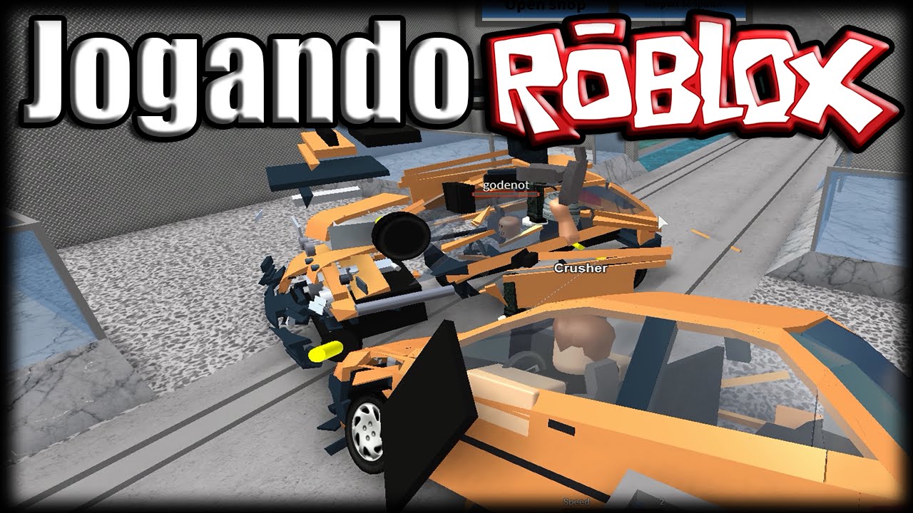 Jogando Roblox - Car Crushers do Caos!
