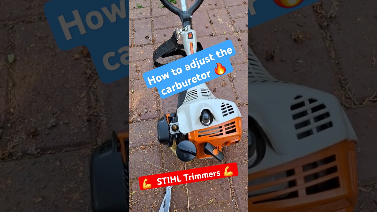 How 🤔 to adjust the idle speed on Stihl FS45 & FS38 string trimmer. 