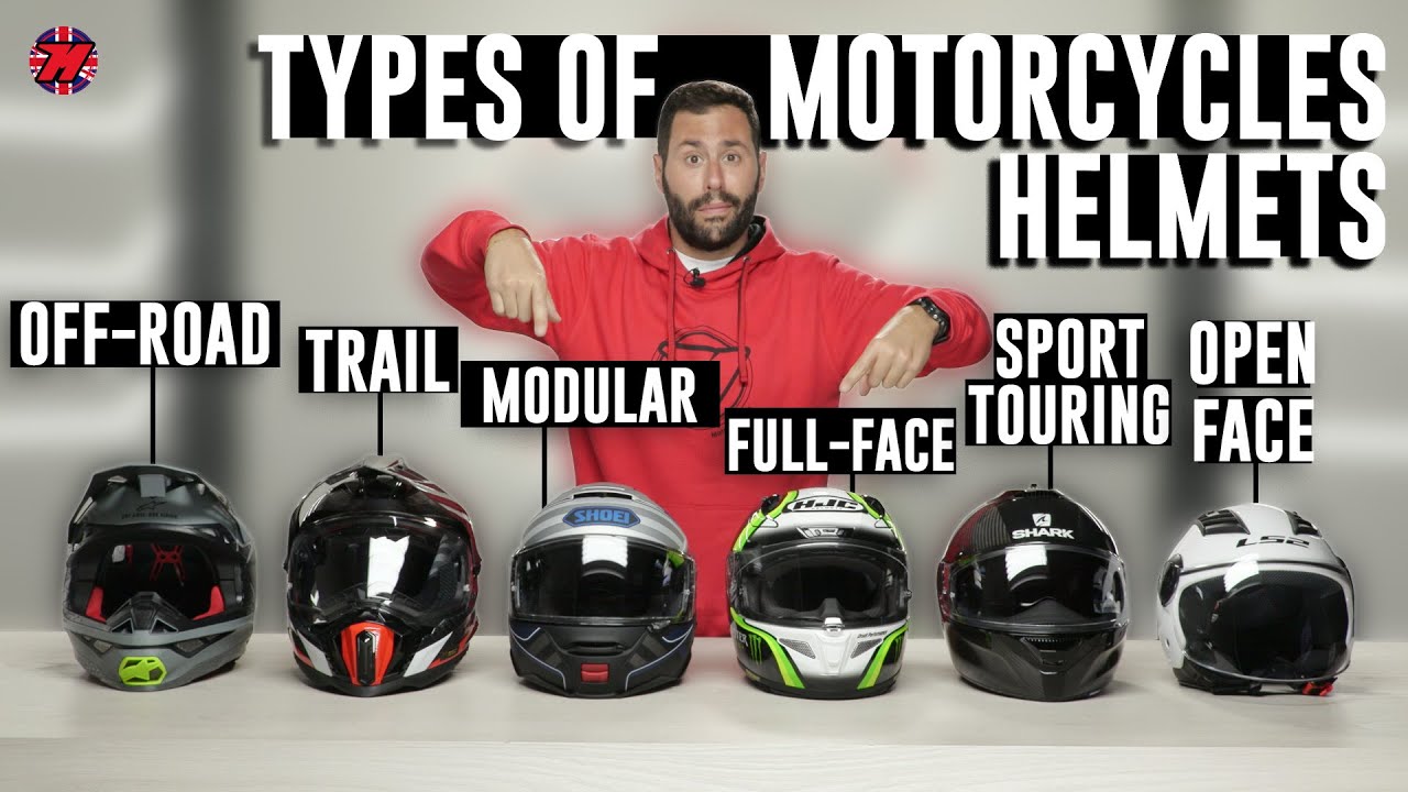 TYPES of MOTORCYCLES HELMETS 🚨 Features, Differences, and Price 🧐