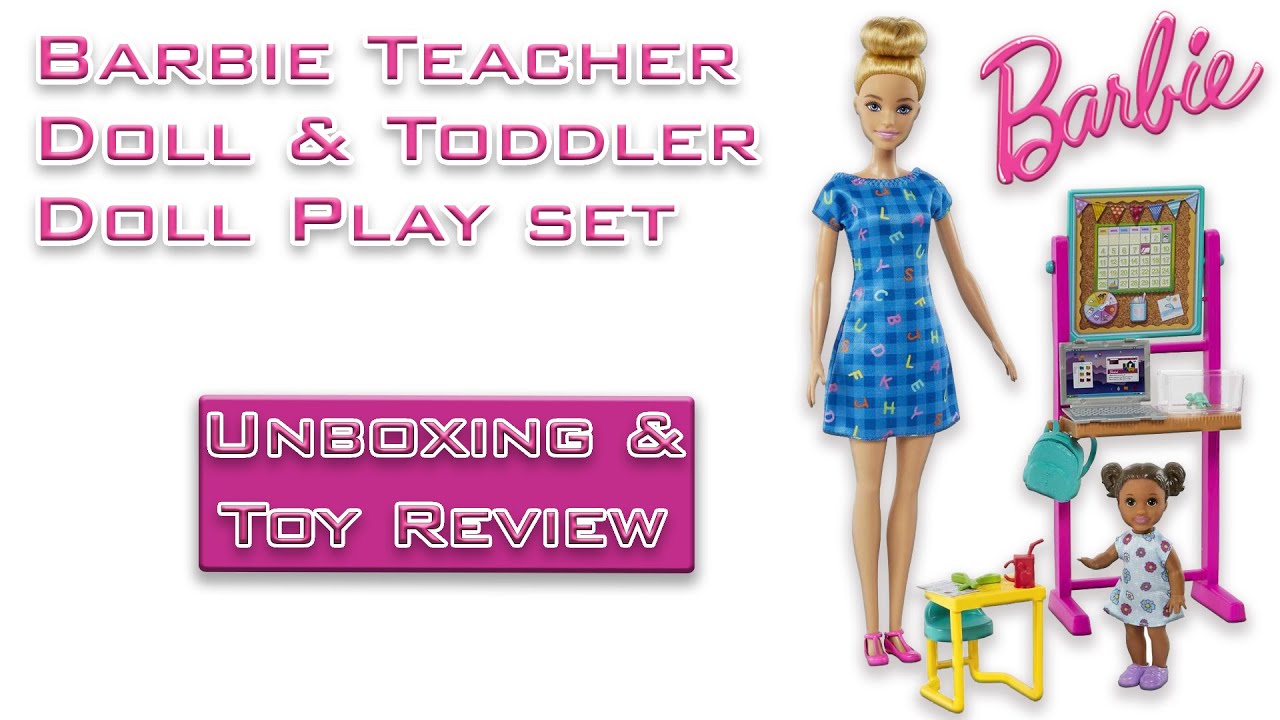Barbie Teacher & Toddler Play Set Review 🏫👩‍🏫 | Fun Learning Time for Kids! 🎀