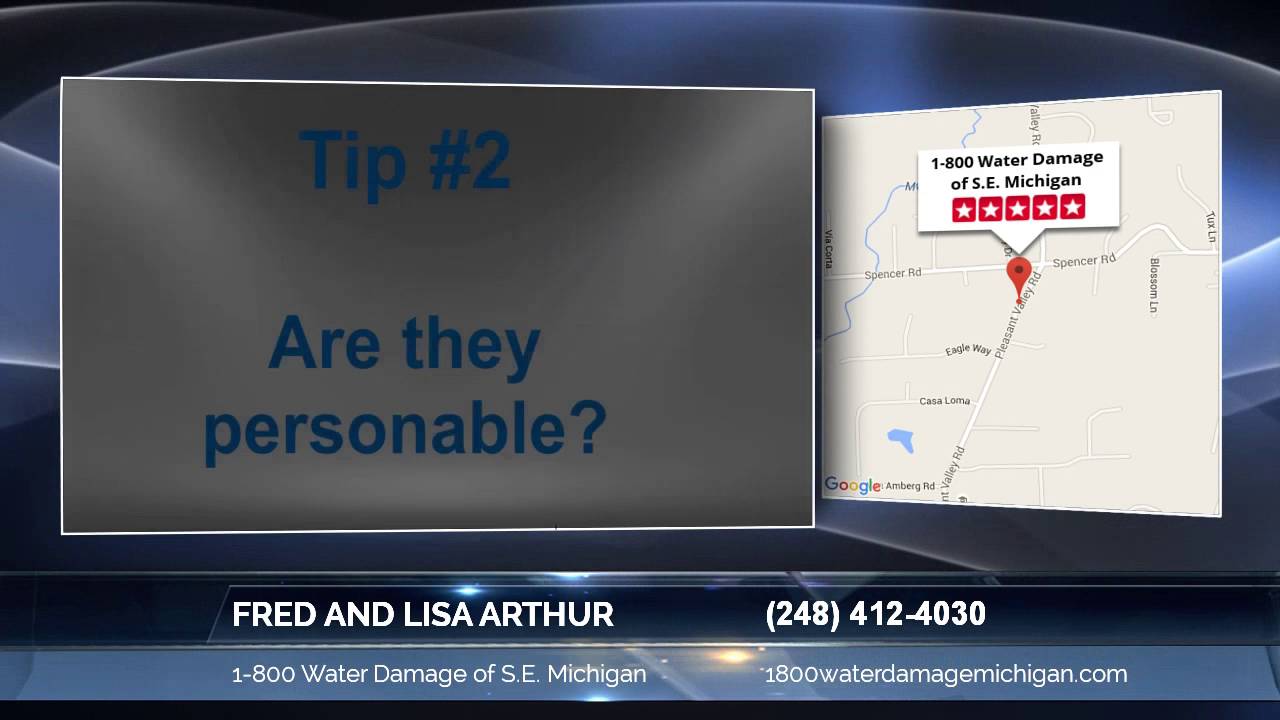 Fred and Lisa Arthur Of 1-800 Water Damage of S.E. Michigan: Outstanding Information On How To ...