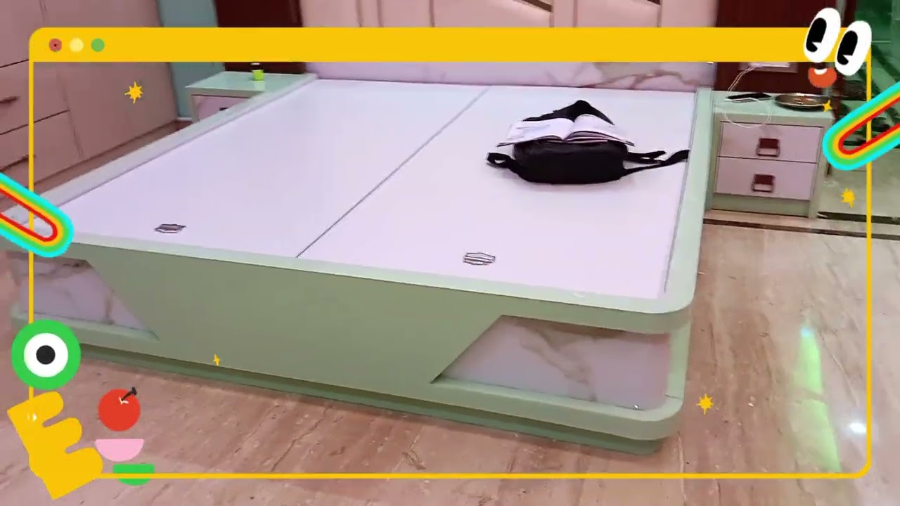 Wardrobe and bed or tv unit best design and furniture finishing 