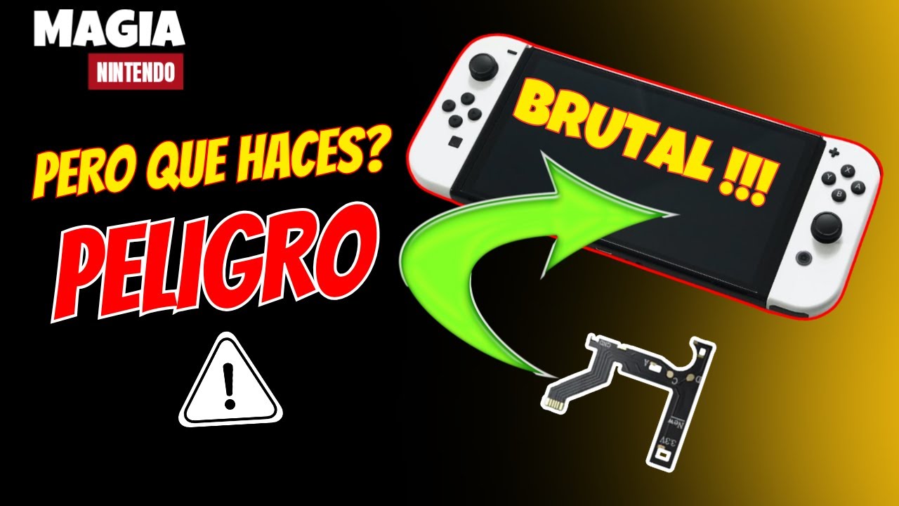 Casi arruina su Switch OLED instalando el chip HWFLY 😭 Magia